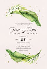 Magical greenery - Wedding Invitation